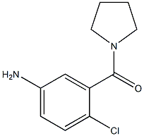 4-chloro-3-(pyrrolidin-1-ylcarbonyl)aniline 구조식 이미지