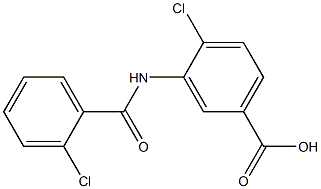 4-chloro-3-[(2-chlorobenzene)amido]benzoic acid 구조식 이미지