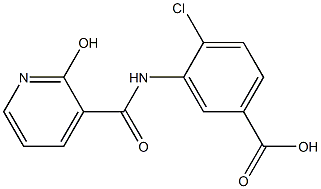 4-chloro-3-{[(2-hydroxypyridin-3-yl)carbonyl]amino}benzoic acid Structure