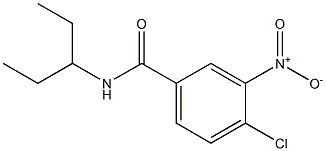 4-chloro-3-nitro-N-(pentan-3-yl)benzamide 구조식 이미지