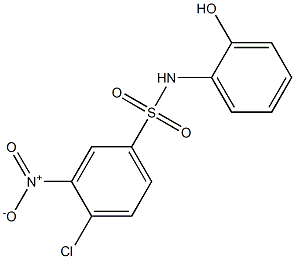 4-chloro-N-(2-hydroxyphenyl)-3-nitrobenzene-1-sulfonamide Structure