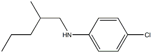 4-chloro-N-(2-methylpentyl)aniline Structure