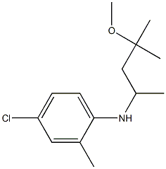 4-chloro-N-(4-methoxy-4-methylpentan-2-yl)-2-methylaniline Structure