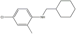 4-chloro-N-(cyclohexylmethyl)-2-methylaniline 구조식 이미지