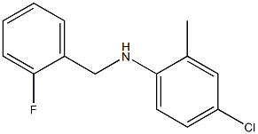 4-chloro-N-[(2-fluorophenyl)methyl]-2-methylaniline Structure