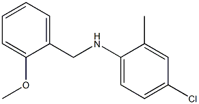 4-chloro-N-[(2-methoxyphenyl)methyl]-2-methylaniline Structure