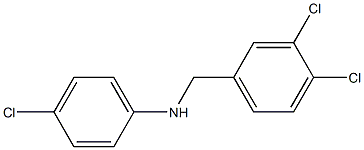 4-chloro-N-[(3,4-dichlorophenyl)methyl]aniline Structure