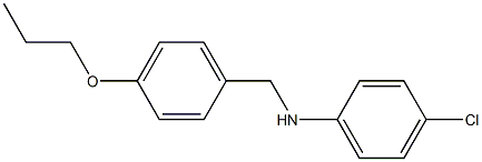 4-chloro-N-[(4-propoxyphenyl)methyl]aniline 구조식 이미지