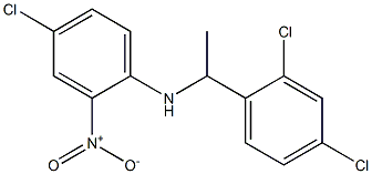4-chloro-N-[1-(2,4-dichlorophenyl)ethyl]-2-nitroaniline Structure