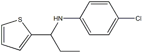 4-chloro-N-[1-(thiophen-2-yl)propyl]aniline Structure