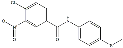 4-chloro-N-[4-(methylsulfanyl)phenyl]-3-nitrobenzamide Structure