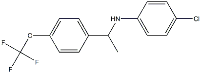 4-chloro-N-{1-[4-(trifluoromethoxy)phenyl]ethyl}aniline 구조식 이미지