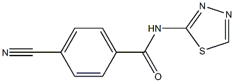 4-cyano-N-(1,3,4-thiadiazol-2-yl)benzamide Structure