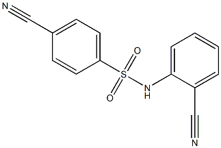4-cyano-N-(2-cyanophenyl)benzenesulfonamide Structure