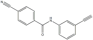 4-cyano-N-(3-ethynylphenyl)benzamide 구조식 이미지