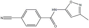4-cyano-N-(3-methylisoxazol-5-yl)benzamide 구조식 이미지