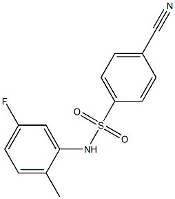 4-cyano-N-(5-fluoro-2-methylphenyl)benzenesulfonamide Structure