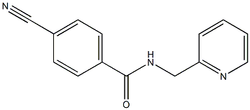 4-cyano-N-(pyridin-2-ylmethyl)benzamide Structure