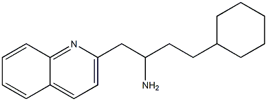 4-cyclohexyl-1-(quinolin-2-yl)butan-2-amine Structure