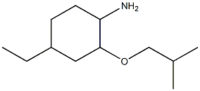 4-ethyl-2-(2-methylpropoxy)cyclohexan-1-amine 구조식 이미지