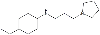 4-ethyl-N-[3-(pyrrolidin-1-yl)propyl]cyclohexan-1-amine Structure