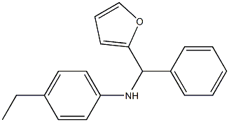 4-ethyl-N-[furan-2-yl(phenyl)methyl]aniline 구조식 이미지