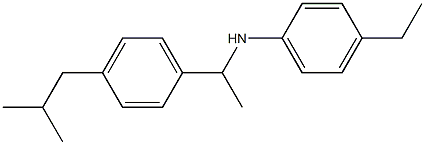 4-ethyl-N-{1-[4-(2-methylpropyl)phenyl]ethyl}aniline Structure