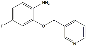 4-fluoro-2-(pyridin-3-ylmethoxy)aniline Structure