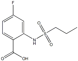 4-fluoro-2-[(propylsulfonyl)amino]benzoic acid 구조식 이미지