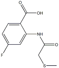 4-fluoro-2-[2-(methylsulfanyl)acetamido]benzoic acid 구조식 이미지