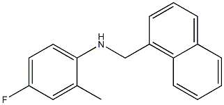 4-fluoro-2-methyl-N-(naphthalen-1-ylmethyl)aniline Structure