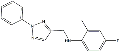 4-fluoro-2-methyl-N-[(2-phenyl-2H-1,2,3-triazol-4-yl)methyl]aniline 구조식 이미지