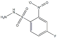 4-fluoro-2-nitrobenzene-1-sulfonohydrazide Structure