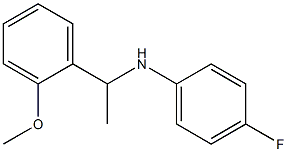 4-fluoro-N-[1-(2-methoxyphenyl)ethyl]aniline Structure