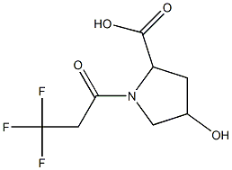 4-hydroxy-1-(3,3,3-trifluoropropanoyl)pyrrolidine-2-carboxylic acid Structure