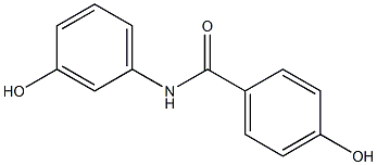 4-hydroxy-N-(3-hydroxyphenyl)benzamide 구조식 이미지