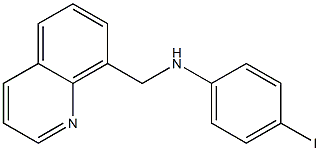 4-iodo-N-(quinolin-8-ylmethyl)aniline 구조식 이미지