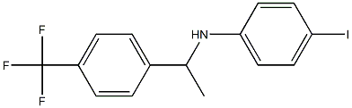 4-iodo-N-{1-[4-(trifluoromethyl)phenyl]ethyl}aniline Structure