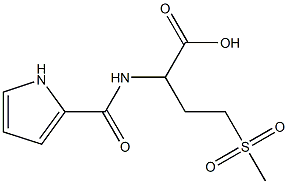 4-methanesulfonyl-2-(1H-pyrrol-2-ylformamido)butanoic acid Structure