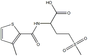 4-methanesulfonyl-2-[(3-methylthiophen-2-yl)formamido]butanoic acid 구조식 이미지