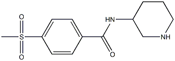 4-methanesulfonyl-N-(piperidin-3-yl)benzamide 구조식 이미지