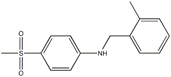 4-methanesulfonyl-N-[(2-methylphenyl)methyl]aniline Structure