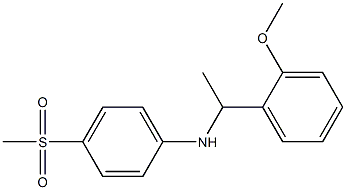 4-methanesulfonyl-N-[1-(2-methoxyphenyl)ethyl]aniline 구조식 이미지