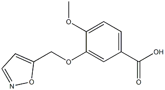 4-methoxy-3-(1,2-oxazol-5-ylmethoxy)benzoic acid 구조식 이미지