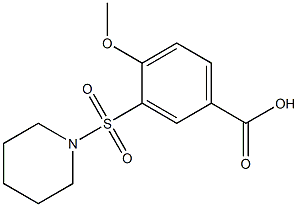 4-methoxy-3-(piperidine-1-sulfonyl)benzoic acid 구조식 이미지