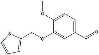 4-methoxy-3-(thien-2-ylmethoxy)benzaldehyde 구조식 이미지