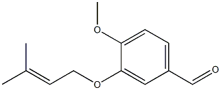 4-methoxy-3-[(3-methylbut-2-enyl)oxy]benzaldehyde 구조식 이미지