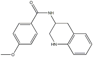 4-methoxy-N-(1,2,3,4-tetrahydroquinolin-3-yl)benzamide 구조식 이미지