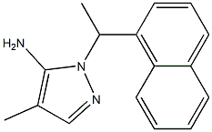 4-methyl-1-[1-(naphthalen-1-yl)ethyl]-1H-pyrazol-5-amine 구조식 이미지