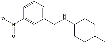 4-methyl-N-[(3-nitrophenyl)methyl]cyclohexan-1-amine Structure
